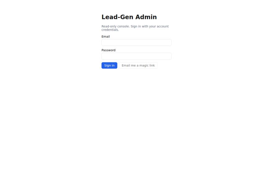 LeadGen OS screenshot