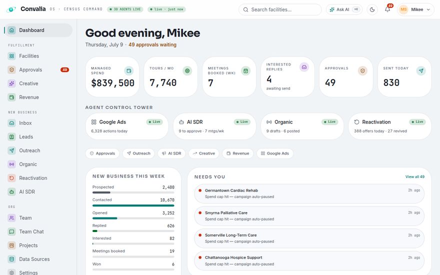 Convalia OS screenshot