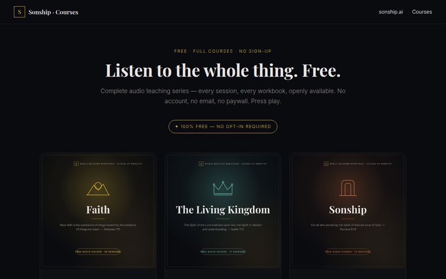 Sonship Courses screenshot