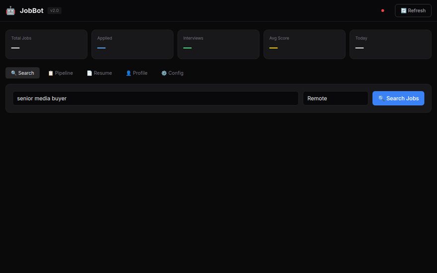 JobBot screenshot