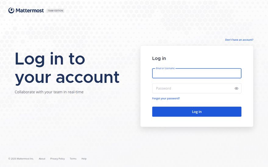 Mattermost screenshot