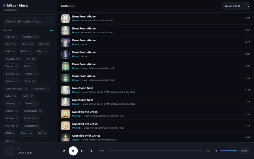 Mikee · Music screenshot
