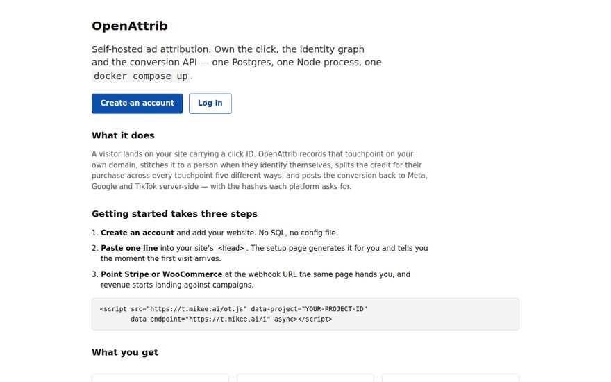 Open Attrib screenshot